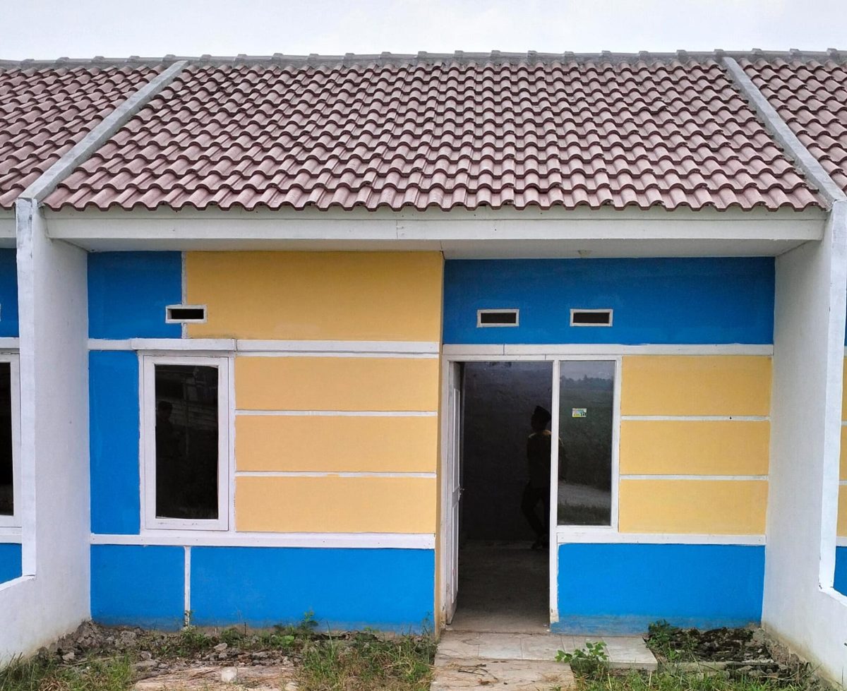 Tampak depan rumah tipe 36/60 Wahana Babelan